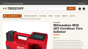 Milwaukee - M18 18V Cordless Tire Inflator