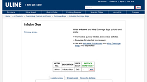 Uline - Inflator Gun H-995