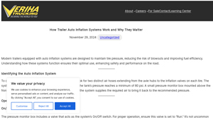 Veriha - Auto Inflation Trailer Systems