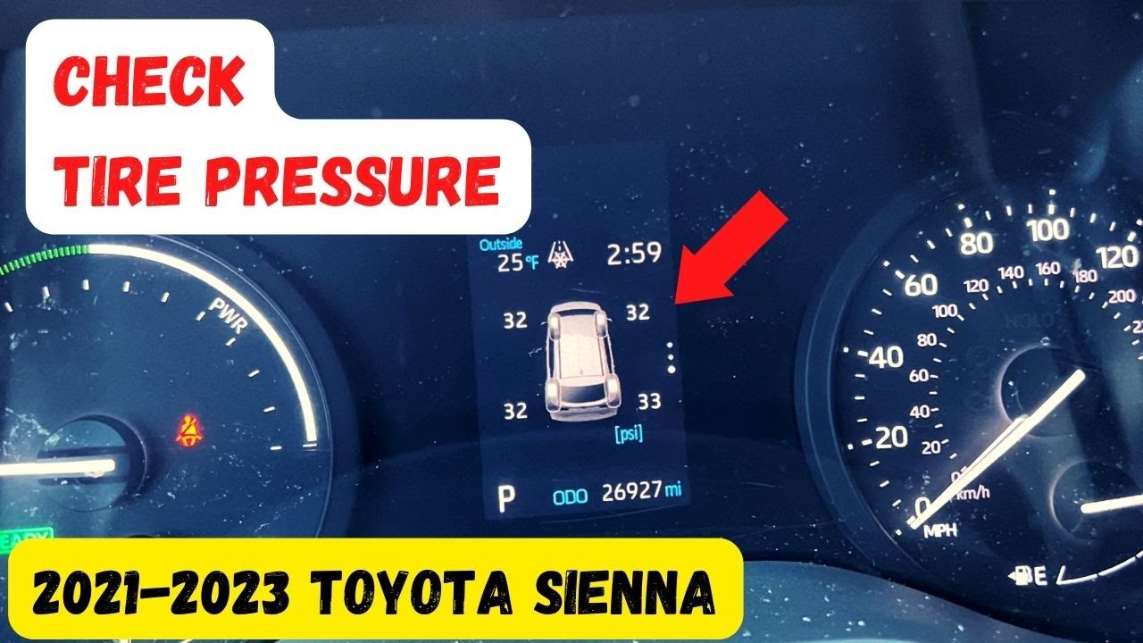 An application scenario or product detail of where is the tire inflation in a 2022 sienna xle - Image 4
