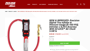 Zeeline - New & Improved Precision Digital Tire Inflator