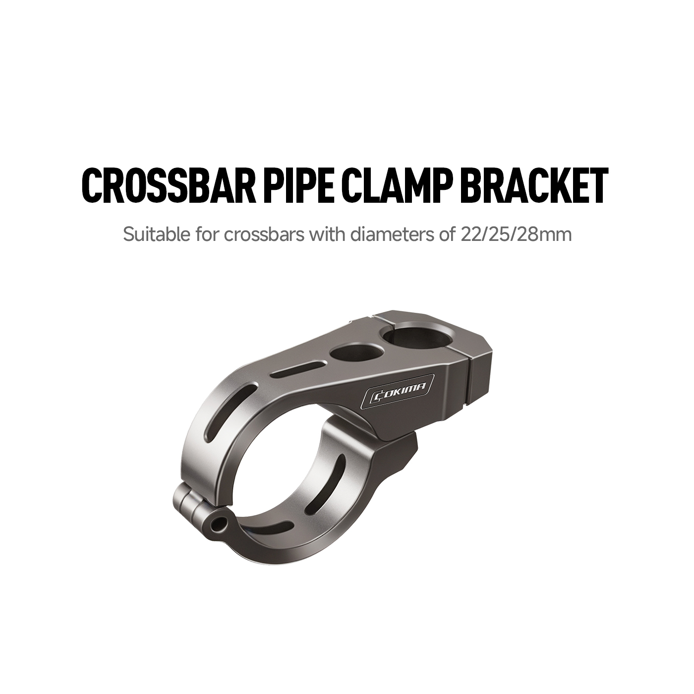 Crossbar Pipe Clamp Bracket – Multi-Diameter Compatible – CK3-Z01