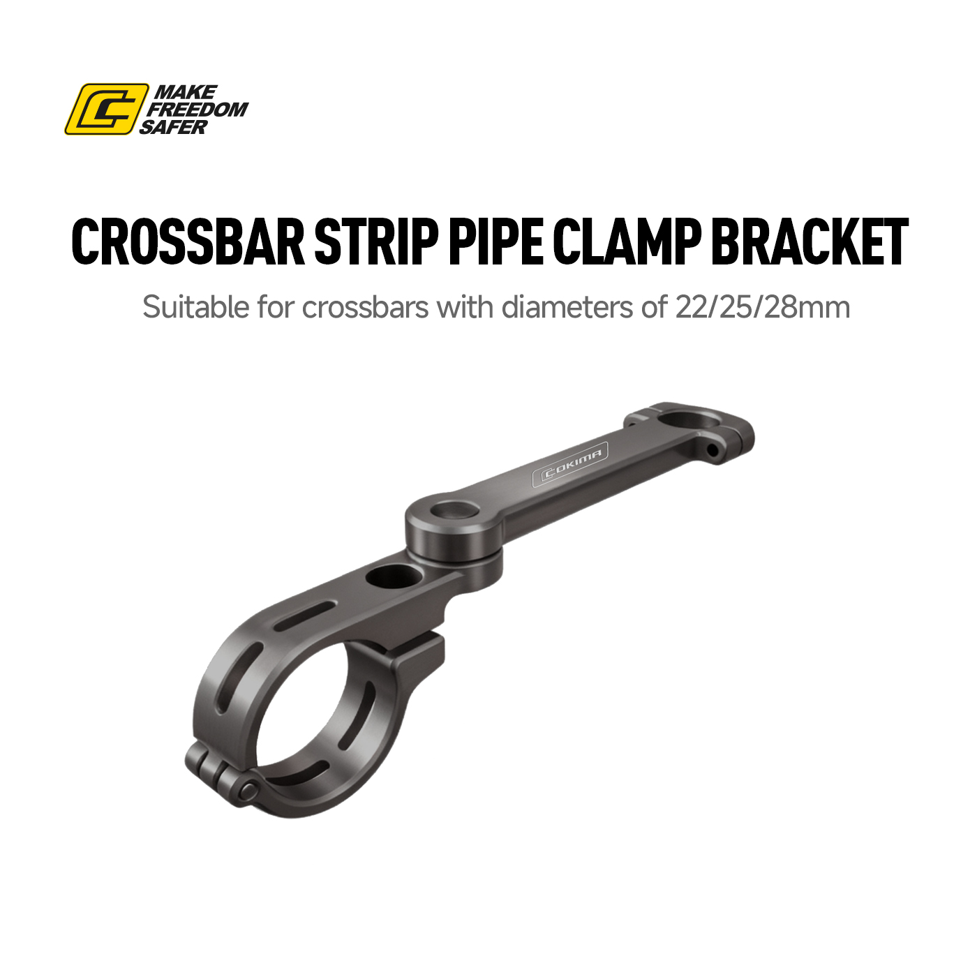 Crossbar Strip Pipe Clamp Bracket – Multi-Diameter Compatible – CK3-Z02 (1)