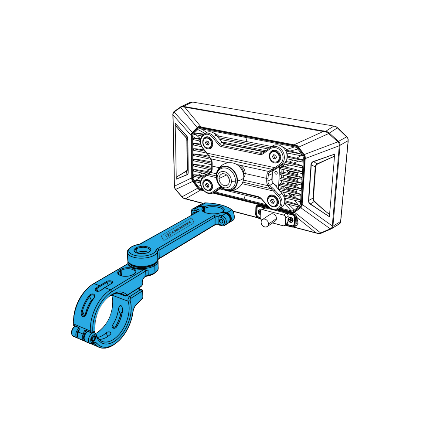 Crossbar Strip Pipe Clamp Bracket – Multi-Diameter Compatible – CK3-Z02