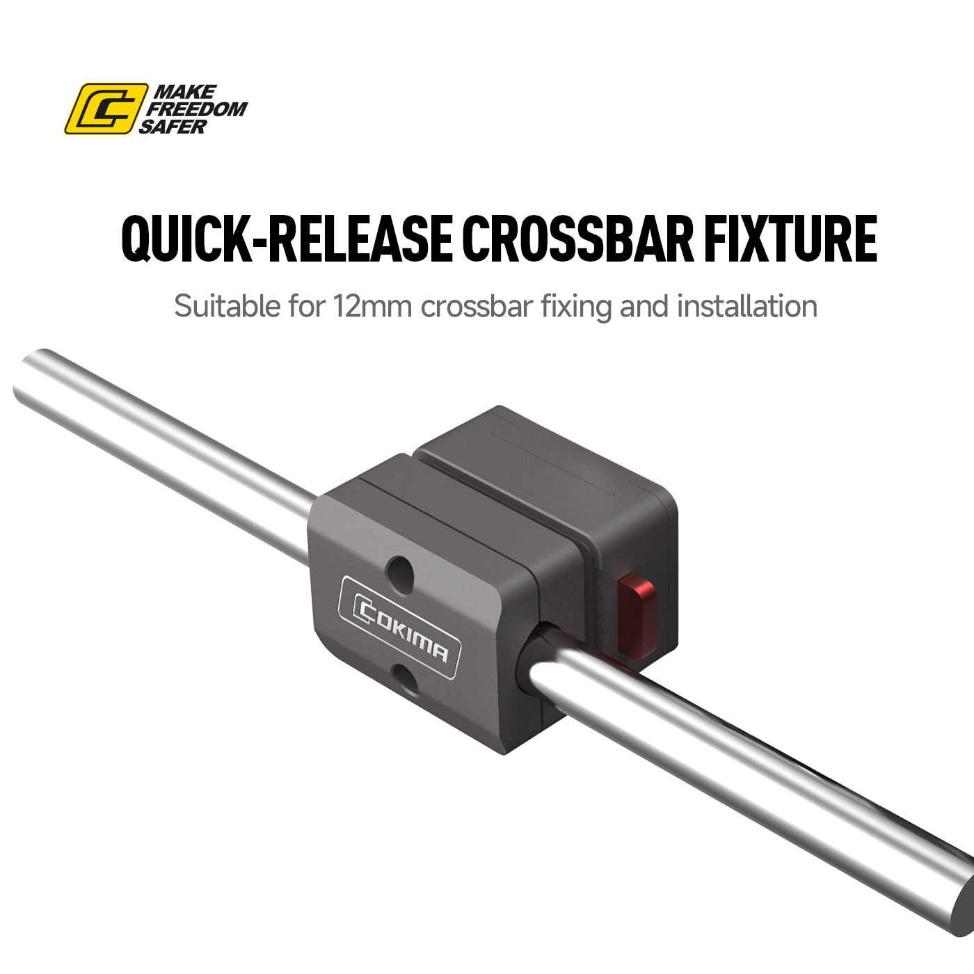 Quick-Release Crossbar Mounting Module – Fast Attachment for 12 mm Bars – CK3-Z05 + CK3-Z06