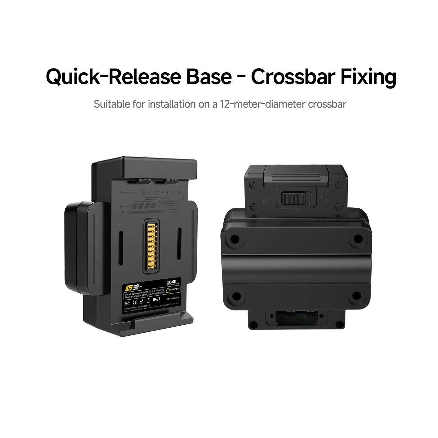 Quick-Release Device with MAX Base – Plug-and-Play Mounting Set – CK3-MAX